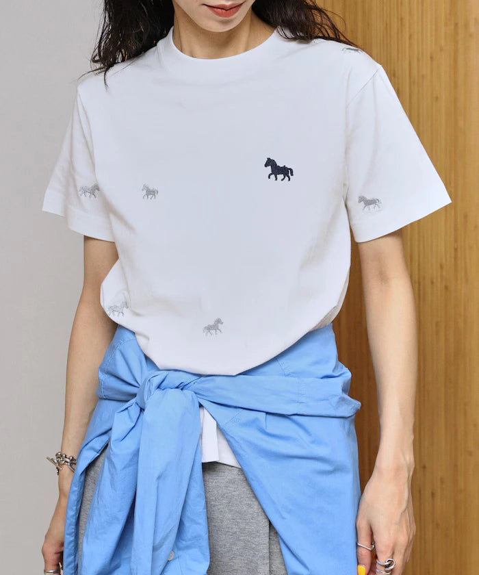 Organic Cotton Allover Embroidery T-Shirt