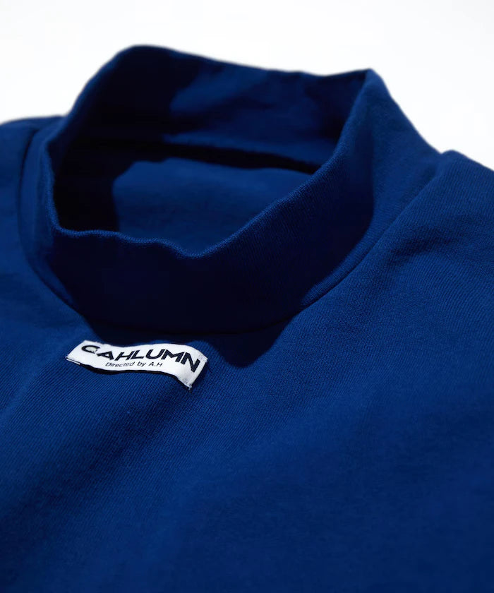 Heavy weight Jersey Mock Neck L/S Print Tee