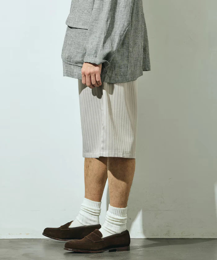 Stripe Easy Wide Shorts / Compatible with Setup