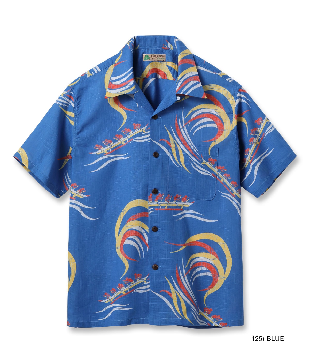 Cotton Linen Slubyarn Hawaiian Shirt “Hawaiian Paddle”