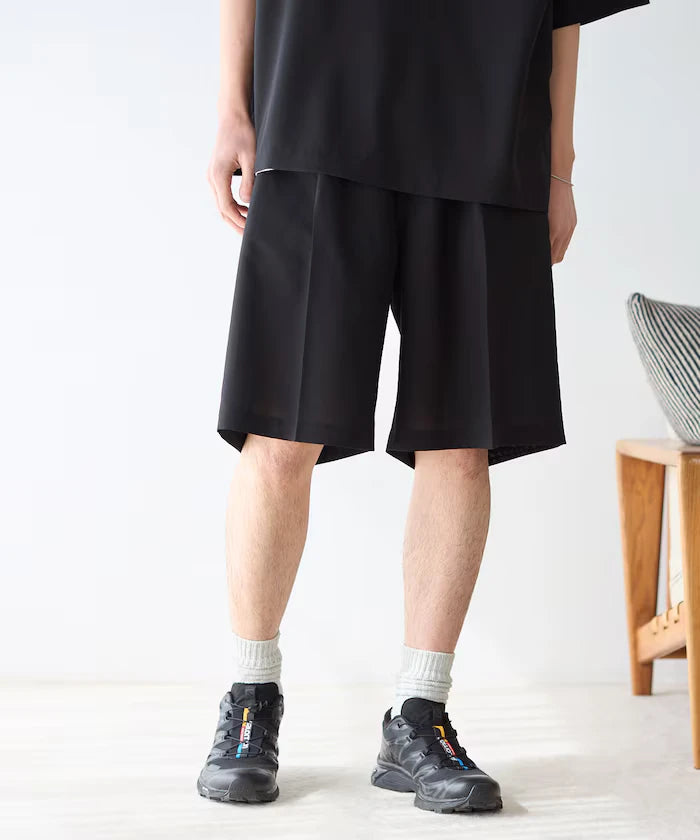 Functional Fabric Pullover Short Sleeve Shirt Set 3-piece Set / Washable / UV Cut / Quick Dry / Cool Touch