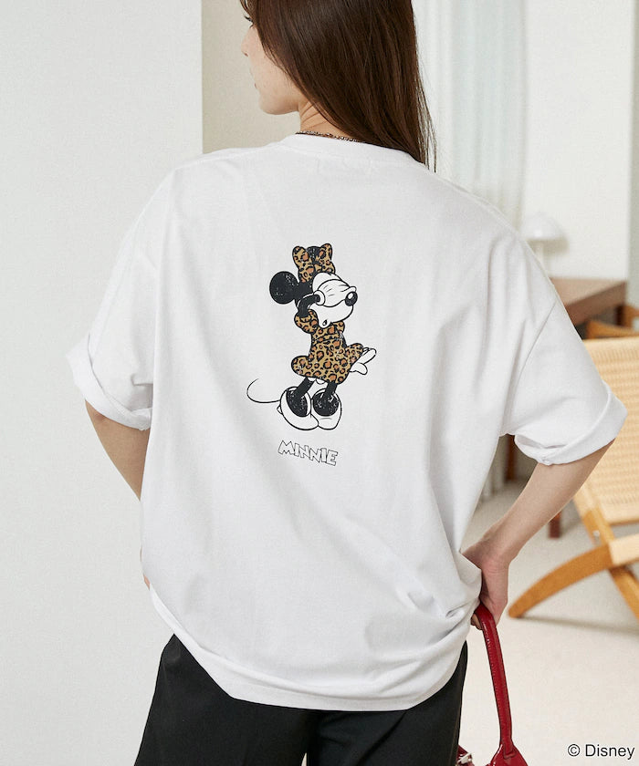 <Functional Material>Mickey Mouse & Minnie Mouse/Face T-Shirt Limited Edition