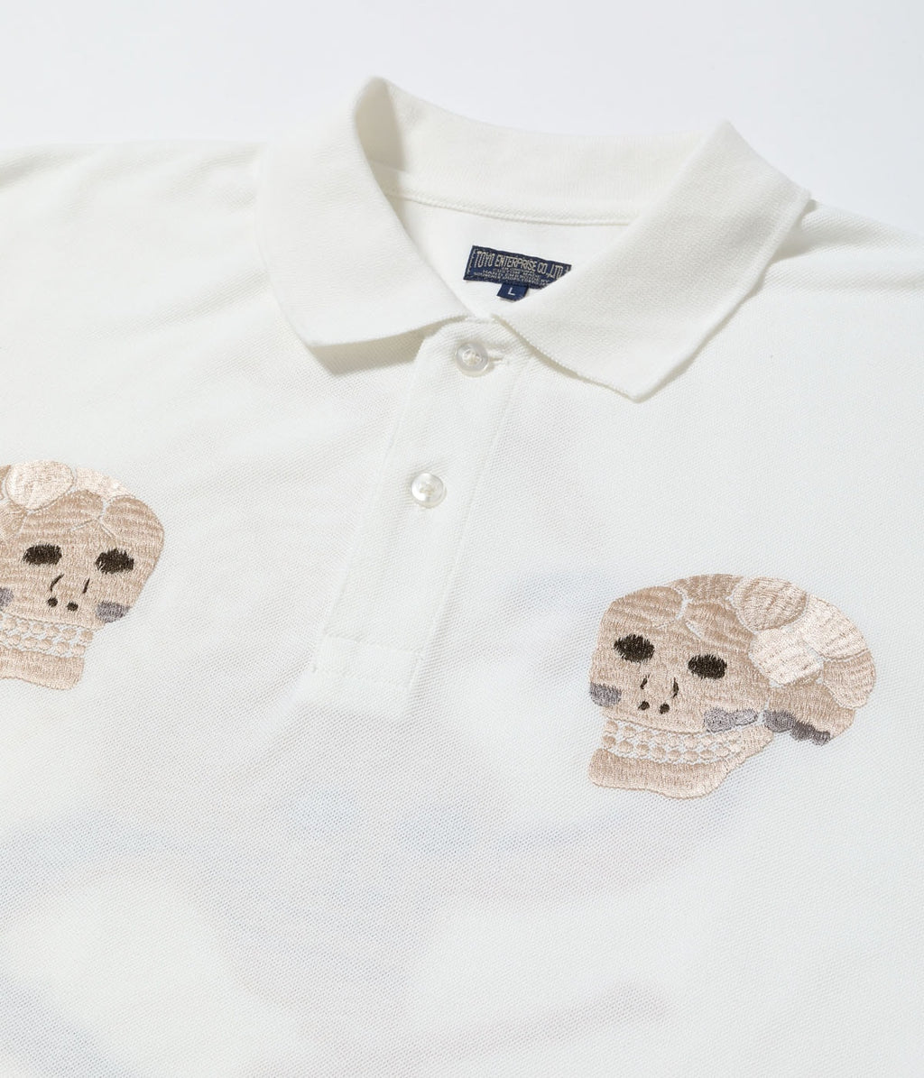 Suka Polo Shirt Embroidered 'Skull & Snake'