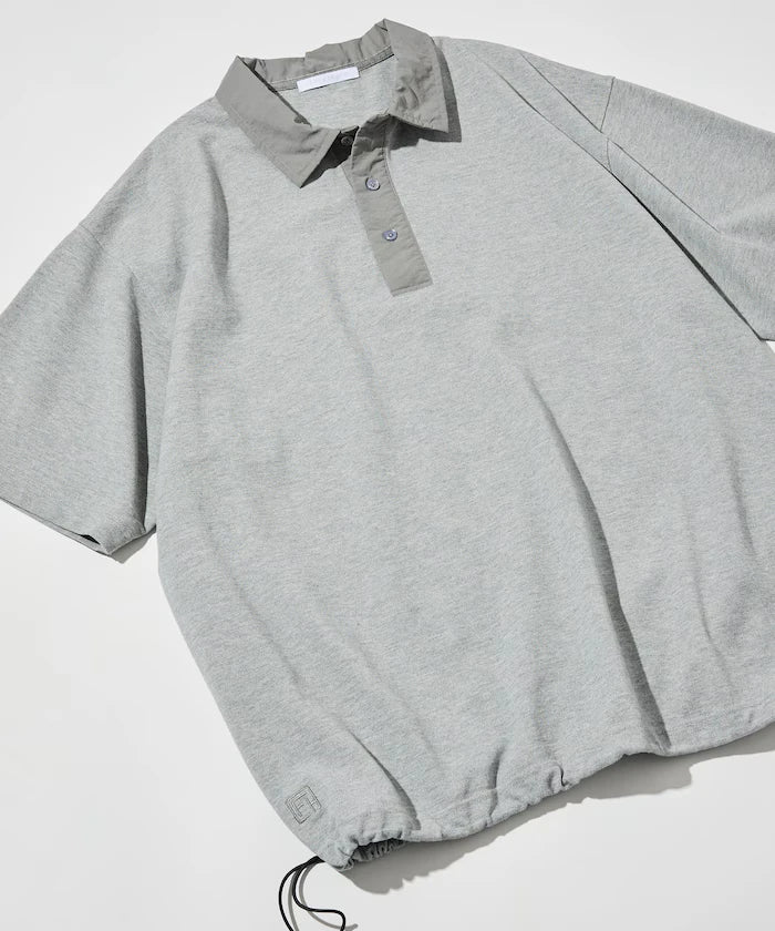 Big Silhouette Spindle Short Sleeve Tech Polo