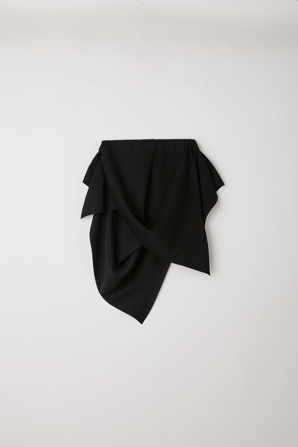 AC MILAN DRAPED STRAPLESS TOP