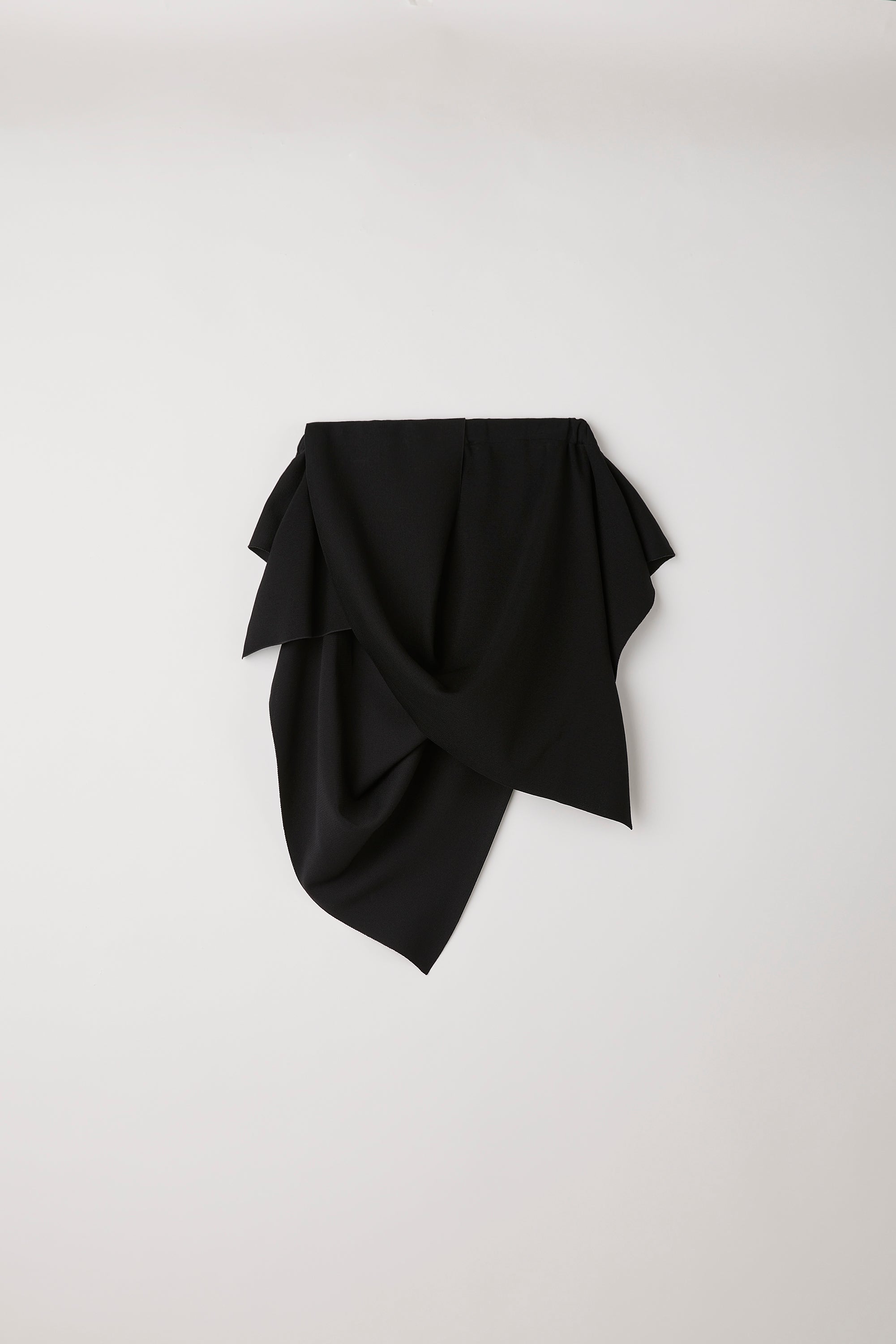 AC MILAN DRAPED STRAPLESS TOP