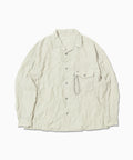 washer pleated open LS shirt (M)