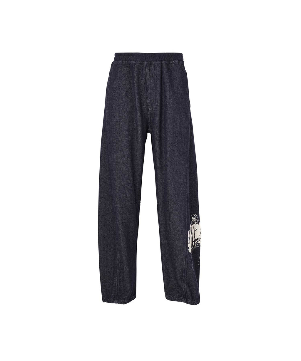 UP DOWN GIRL Denim Easy Pants