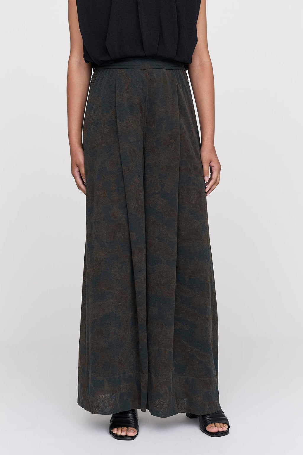 DYEING TC LUCENT SEMI WIDE PANTS