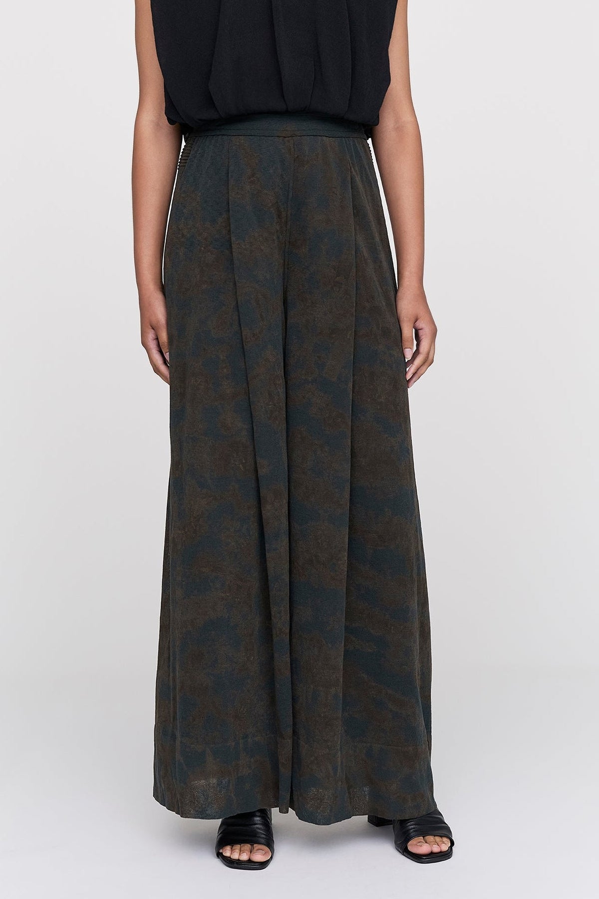 DYEING TC LUCENT SEMI WIDE PANTS