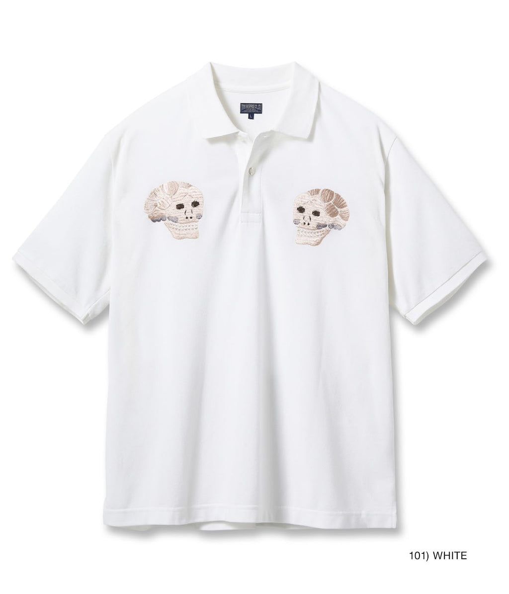 Suka Polo Shirt Embroidered 'Skull & Snake'