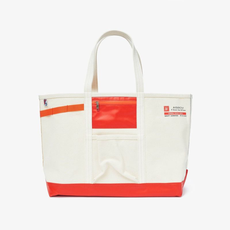ALBERTON CANVAS TOTE sizeS/ORANGE