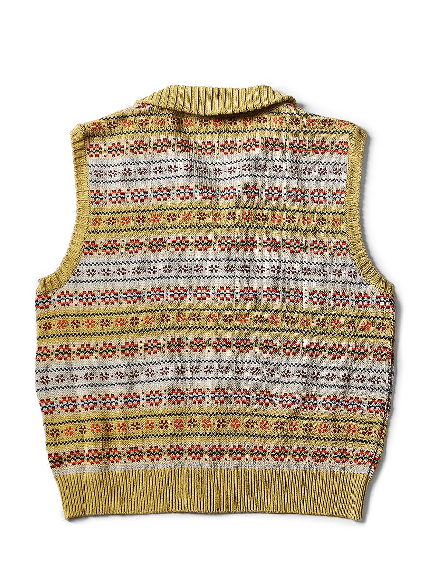 5G Fair Isle Half ZIP Vest