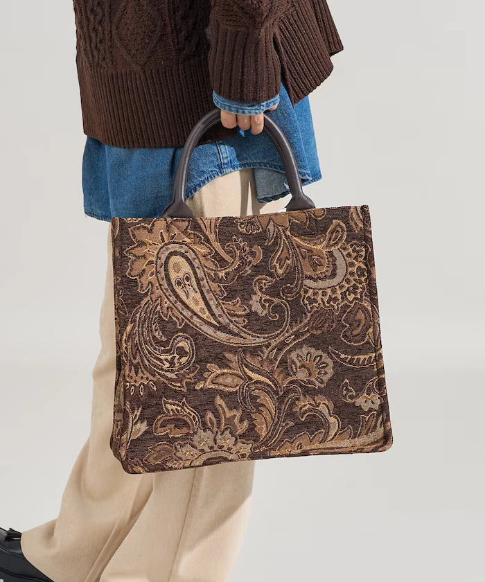2WAY Paisley Jacquard Tote Bag Limited Edition