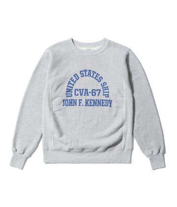 HORIZONTAL KNITTING SWEAT SHIRT ���CVA-67 J.F. KENNEDY���