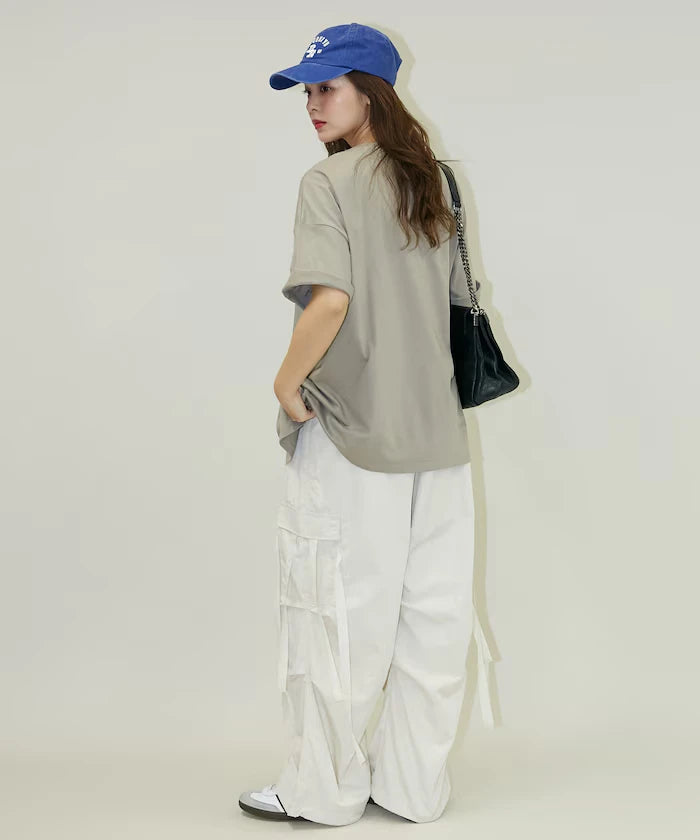 Flower Nuance Art Box Print Big Silhouette T-Shirt Limited Release