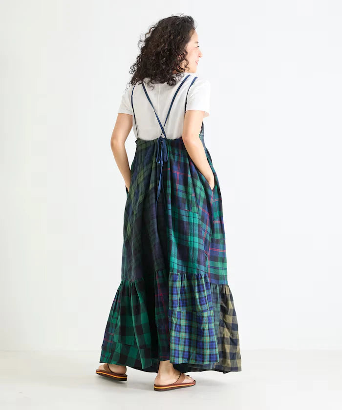 Vintage Remake Check Cami Dress