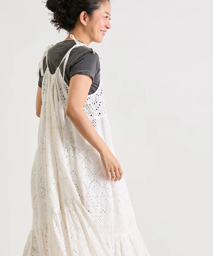 India Shifraretiard Shoulder Ribbon Camisole Dress