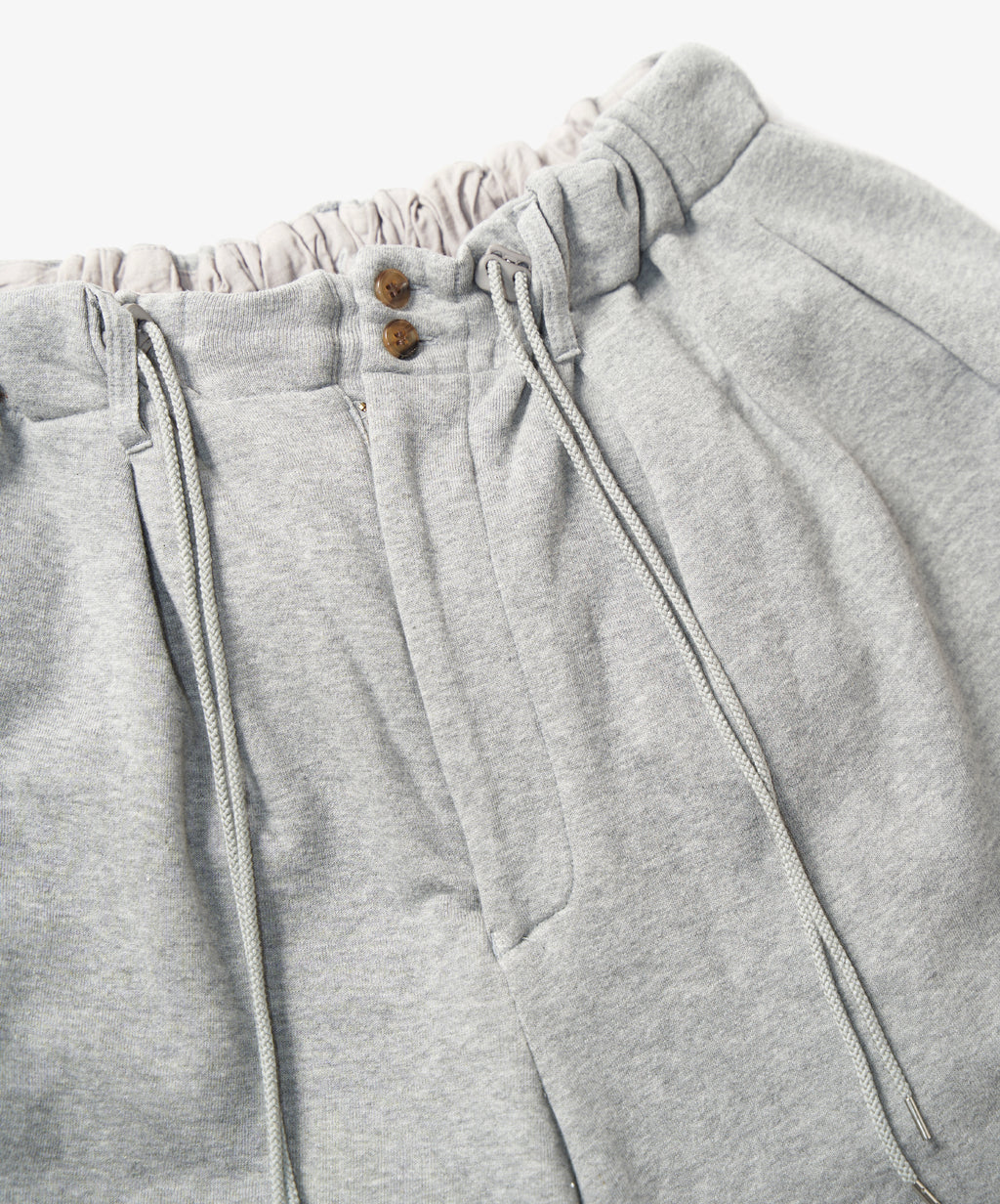 loop wheel circular short pants