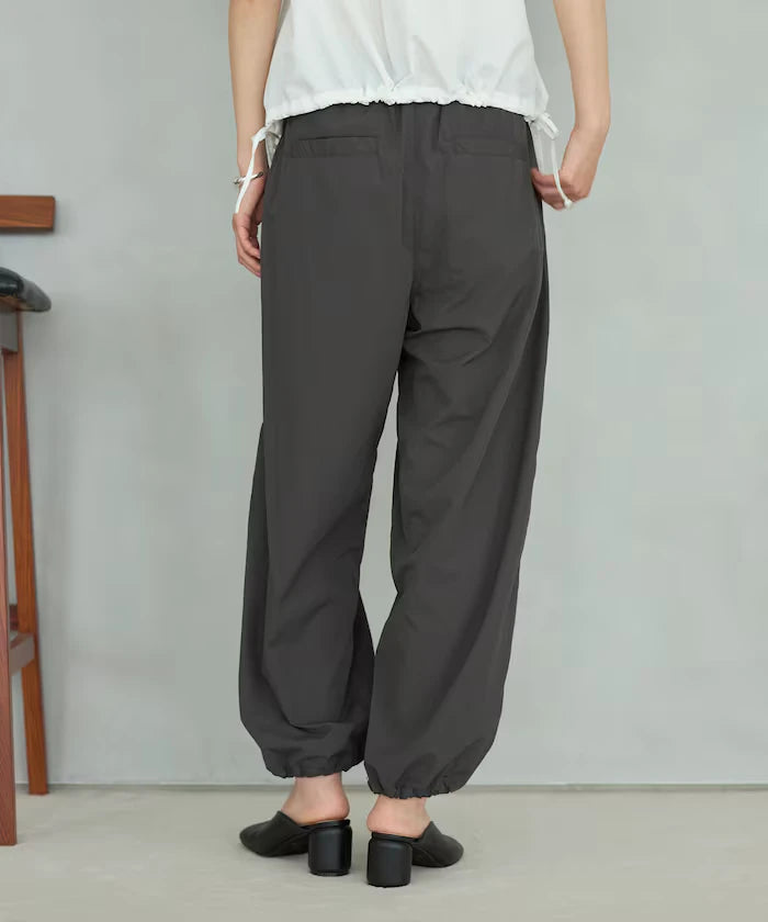 Nylon Lace Easy Wide Pants
