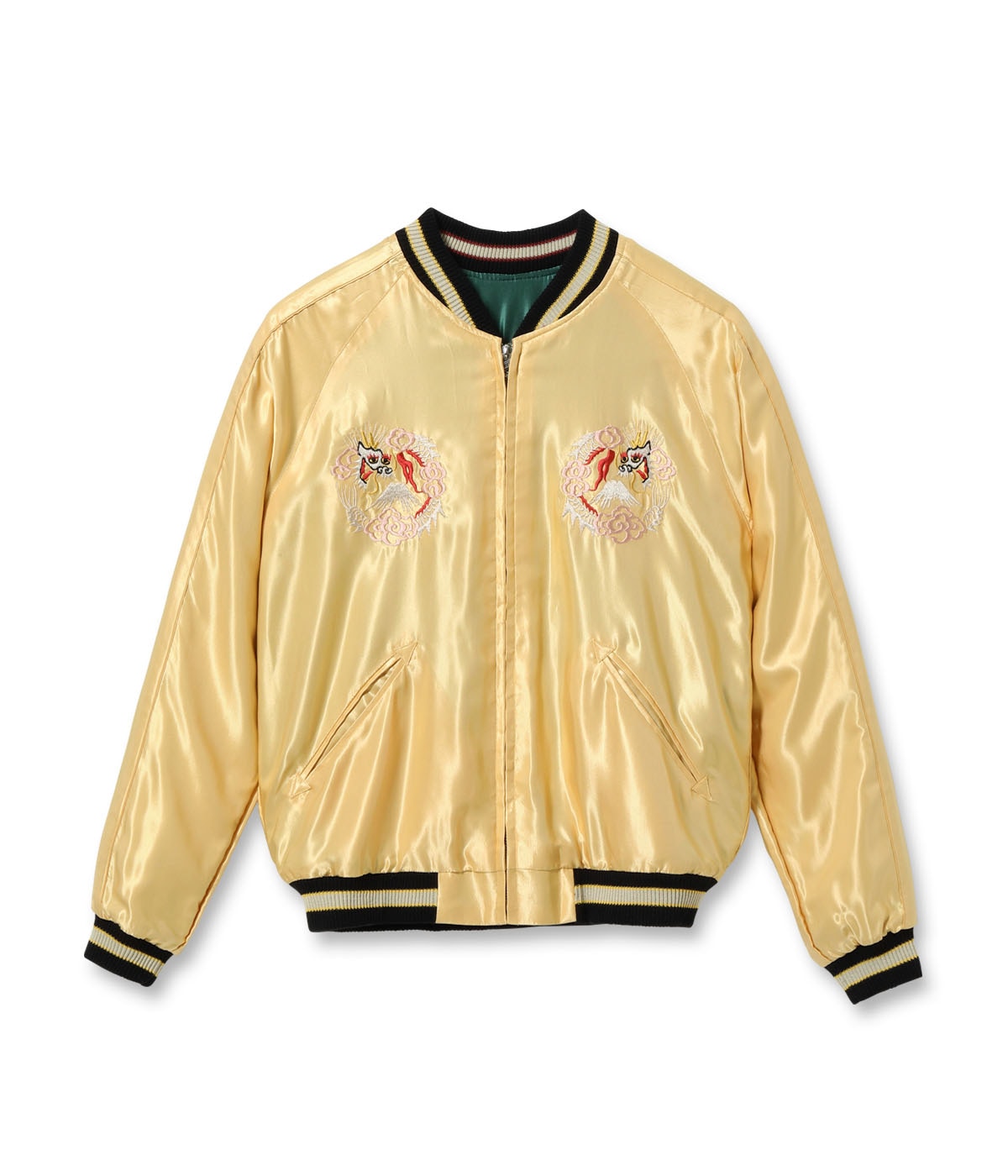 Early 1950s Style Acetate Souvenir Jacket “ROARING TIGER” × “JAPAN MAP”