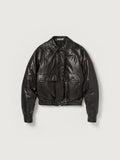 FINE CALF LEATHER DOWN BLOUSON