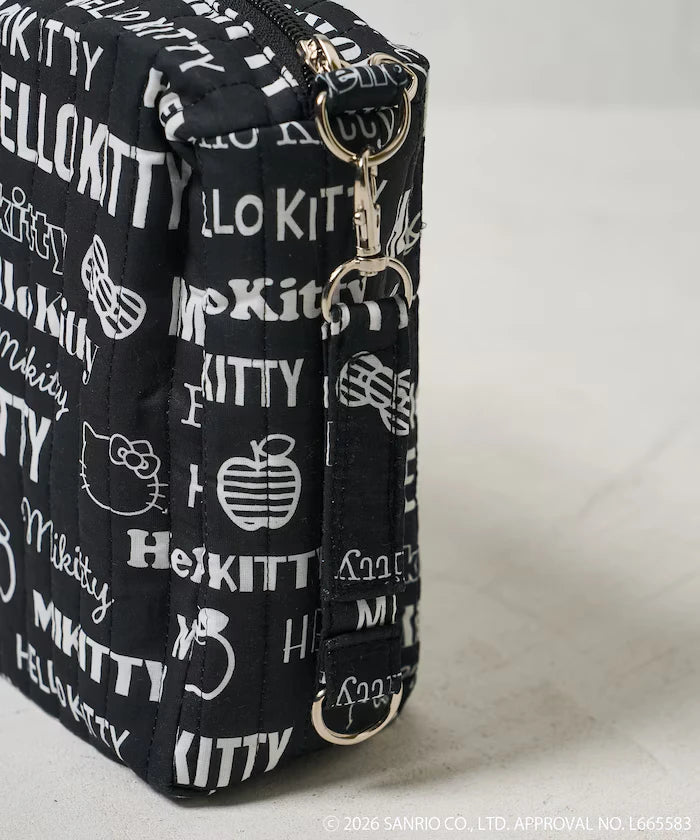 Hello Kitty All Over Print Quilted Pouch