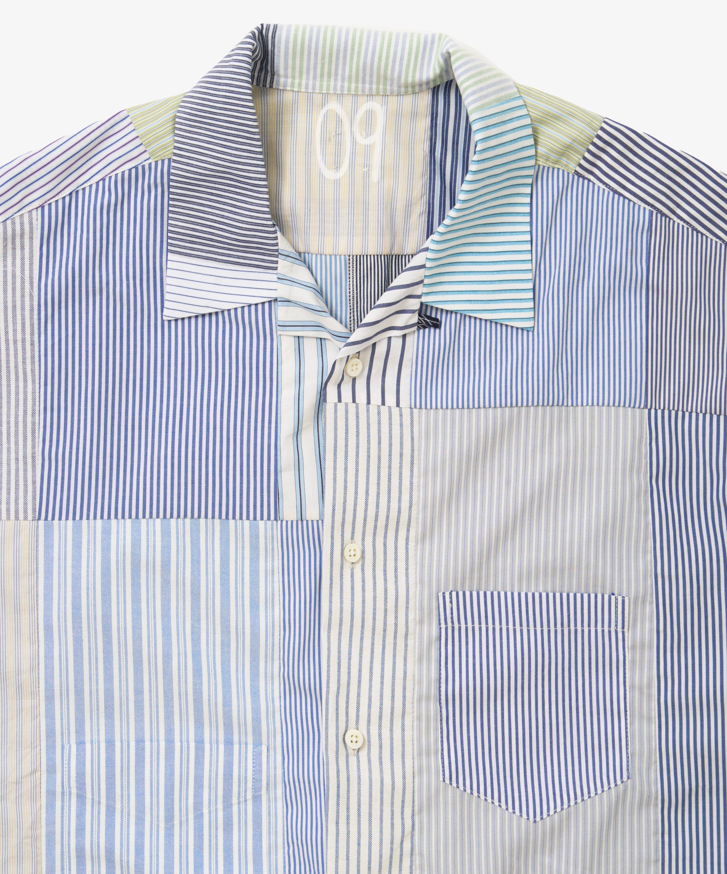 overshirt short sleeve stripe nine