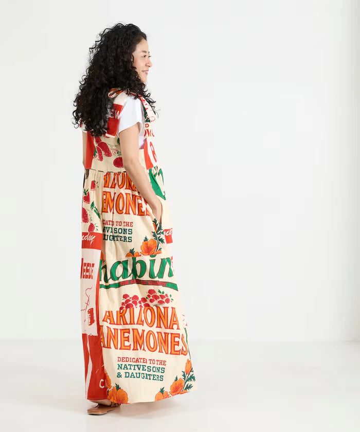 India FEEDBAG Print Shoulder Ribbon Camisole Dress