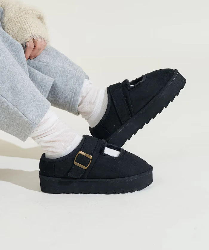 Thick Sole Eco Fur Mary Jane [Limited Edition]