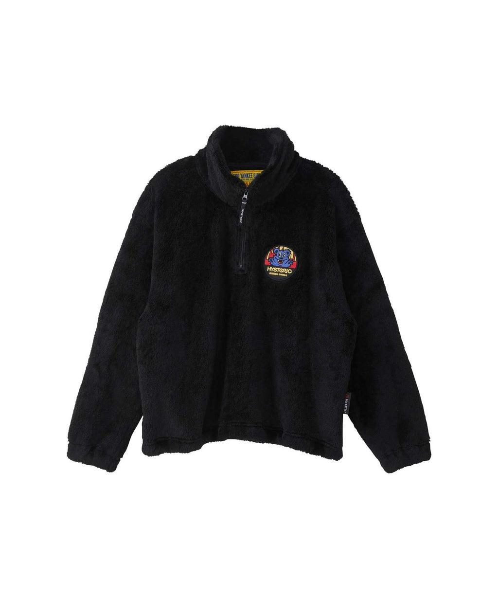 BURNING SOUNDS Patch Half Zip Sweat