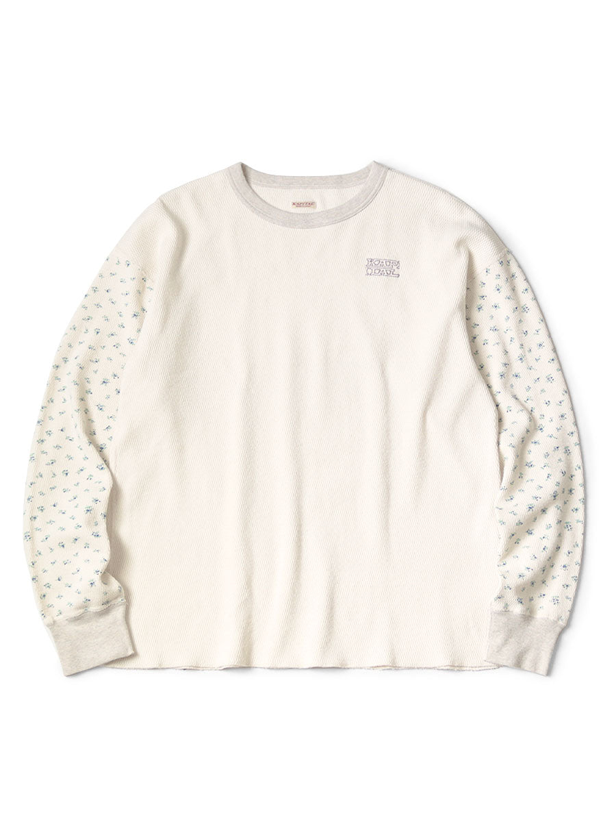 Waffle Jersey Small Flower pt 2TONE Long T (KAPITAL Embroidery)