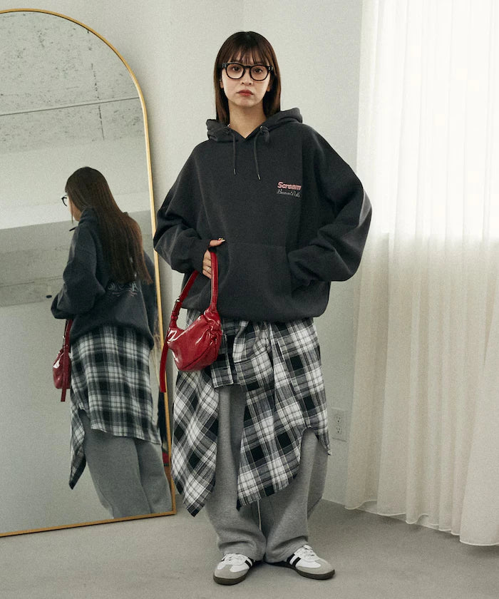 Sagara Embroidery French Bulldog Fleece-Lined Hoodie Limited Edition