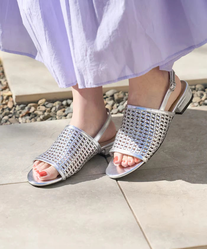 Leather Mesh Sandal
