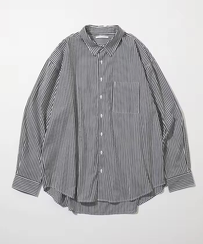 <New Color Added> Relaxed Fit Broad Shirt / Regular Collar / Long Sleeve