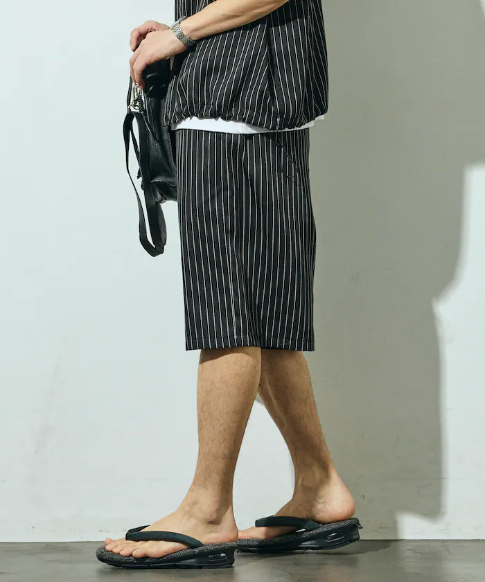 Stripe Easy Wide Shorts / Compatible with Setup