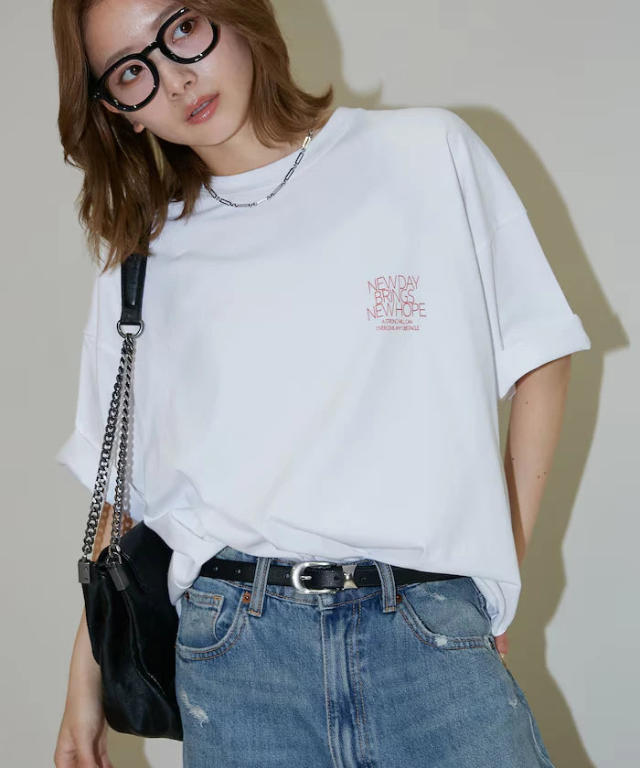 Love Pop Studio New Day Typography T-Shirt
