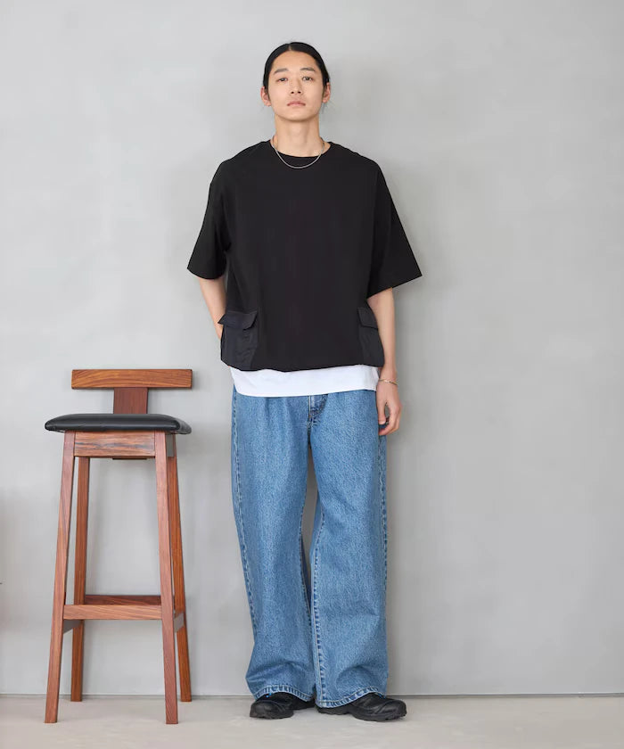 6 Ounce Side Pocket Spindle Short Sleeve T-Shirt / Big Silhouette