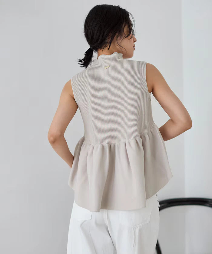 Japan Made Whole Garment Peplum Vest