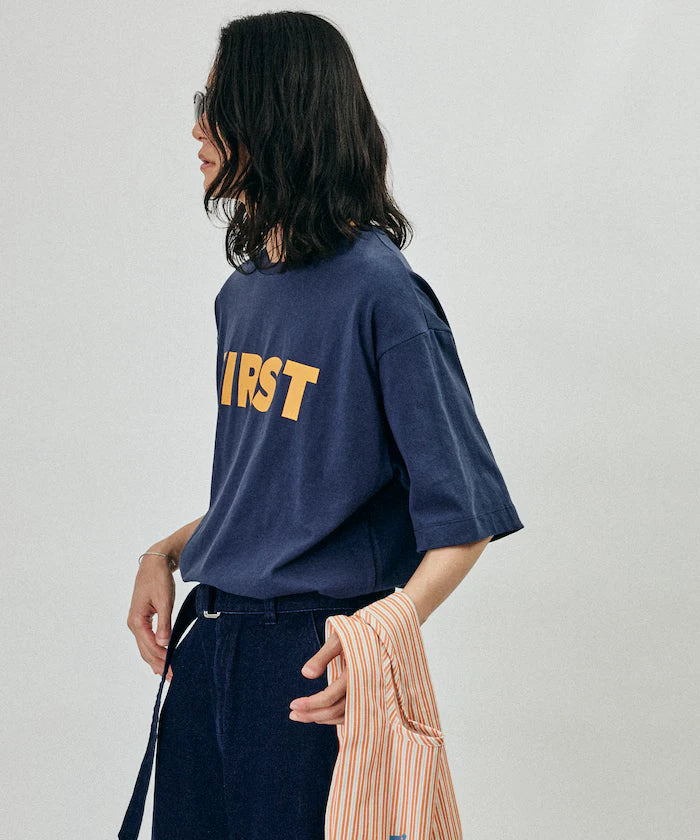6 Ounce Front Logo Print Crew Neck T-Shirt / Print T-Shirt PR FIRST 【Limited Edition】