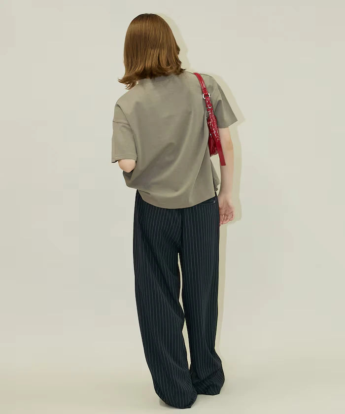 <contact cool> Cool Ponte Henry Neck T-Shirt Limited Release