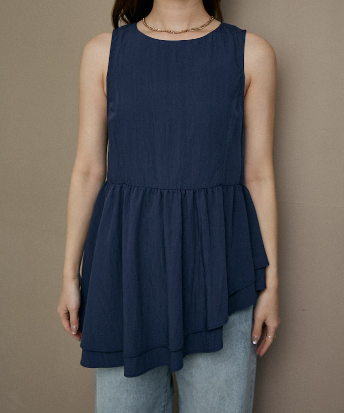 Nylon Washer Asymmetrical Blouse Limited Edition