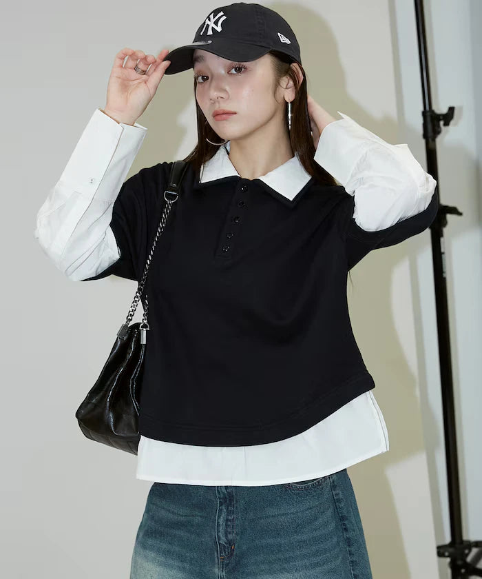 Shirt Layered Polo Top Limited Edition