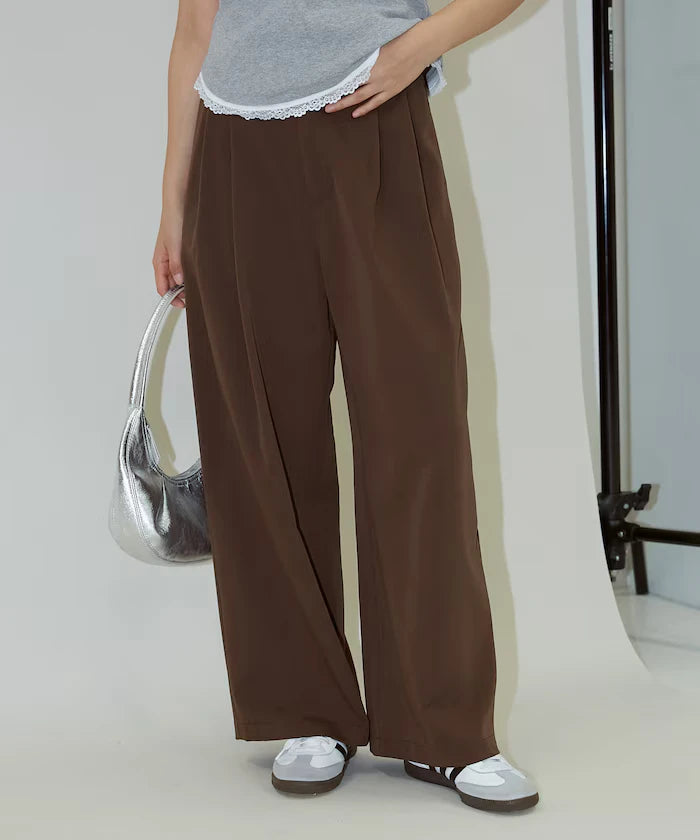 2-pleat slacks pants limited edition