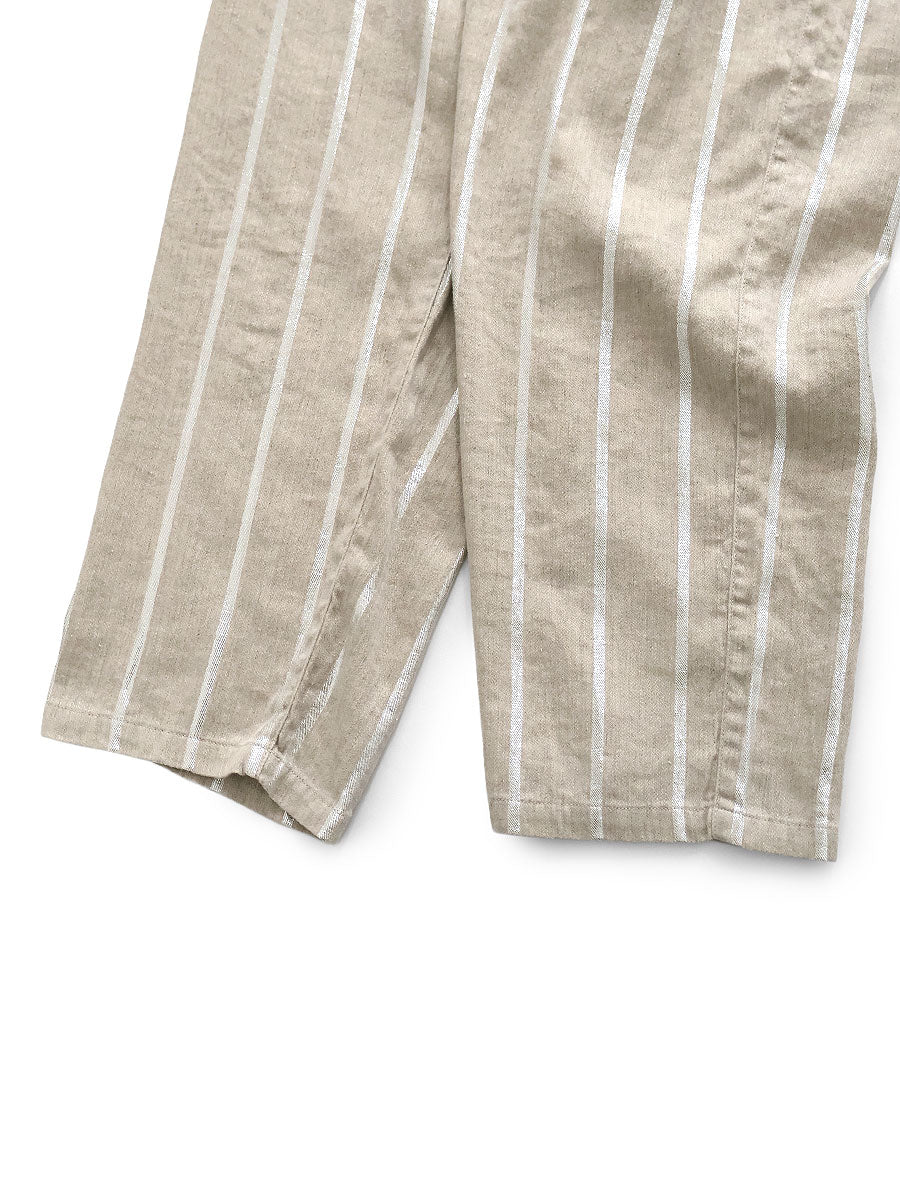 Linen Glitter Frill Stripe Easy...