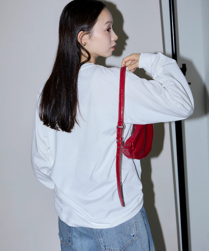Box Logo Bead Embroidery Big Silhouette Long Sleeve T-Shirt Limited Edition