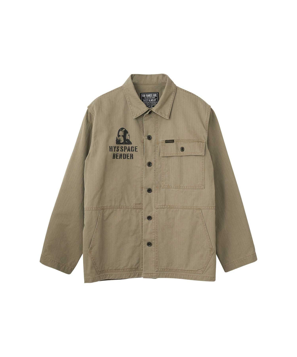 HYS SPACE BENDER M-44 HBT Shirt Jacket