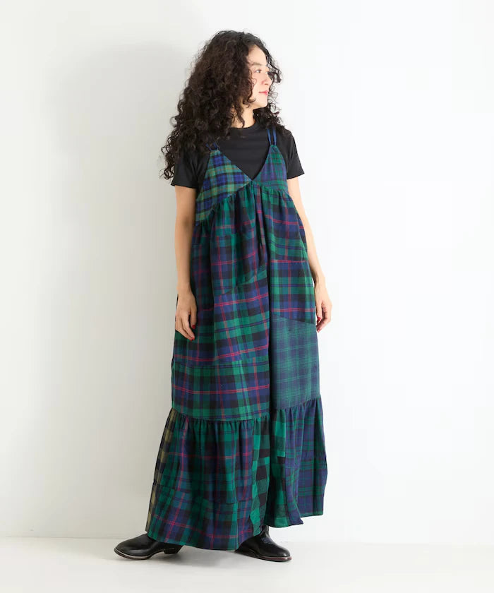 Vintage Remake Check Cami Dress