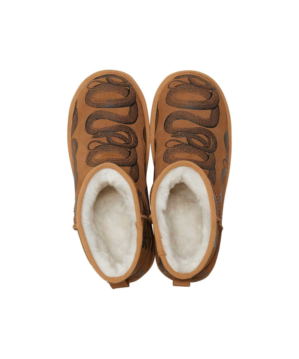 SNAKE LOOP Platform Boots