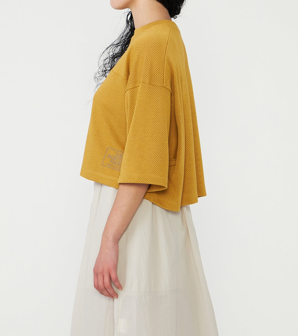Mesh Field Cropped Tee